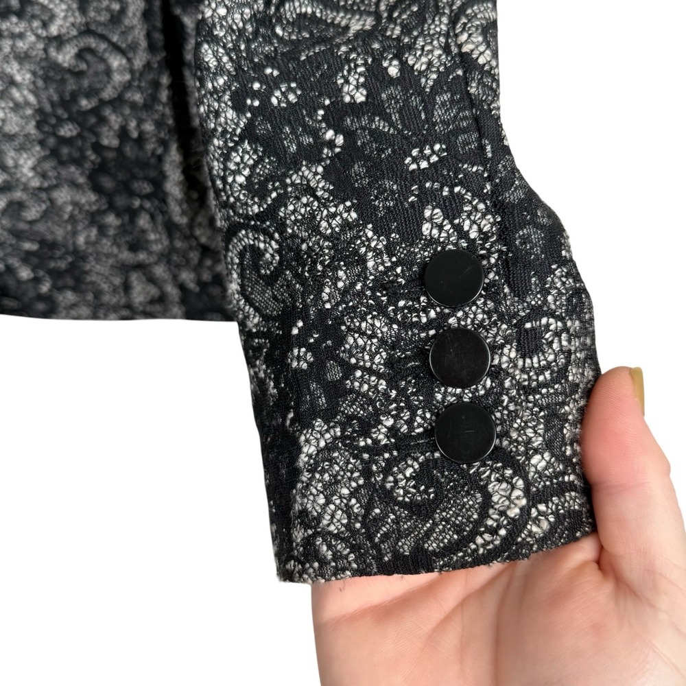 Banana Republic Women Blazer Jacket 8P Floral Dark Romantic Artsy Glam Event - Picture 5 of 9